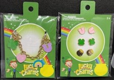 New Lucky Charms Charm Earrings and Charm Bracelet