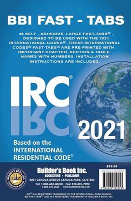 2021 International Residential Code (IRC) Fast Tabs Pamphlet   February 9,... 