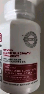 BOSLEYMD  Hair Growth Supplements For Women -  1 Bottle, 60 Capsules Exp 3/26