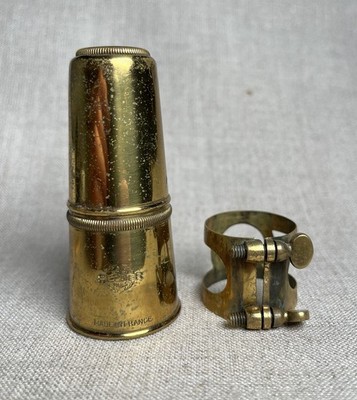 Vintage 40er/50er Jahre Selmer Tenorsaxophon Blattschraube und Kappe