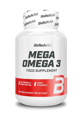 BioTech USA Mega Omega 3, 90 Softgels
