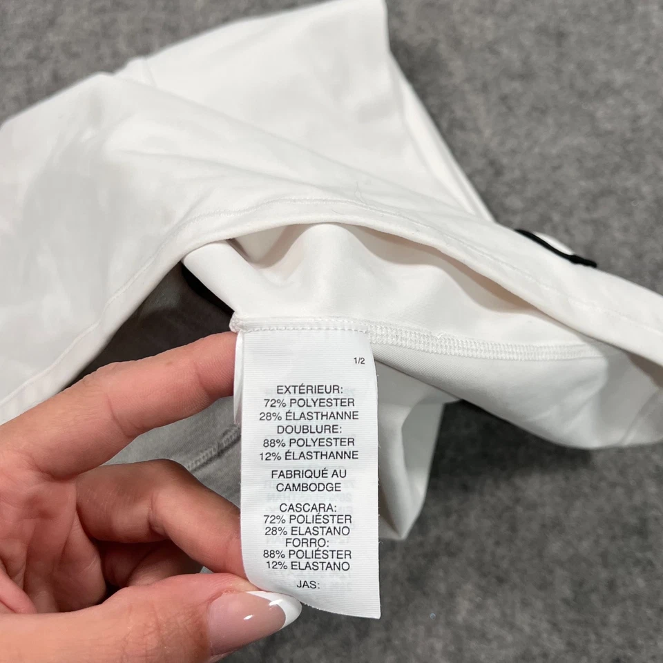 Vuori White Volley Activewear Lined Mini Skirt Tennis Skort Women's Size Medium - Image 2 of 4