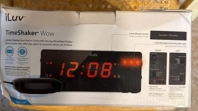 iLuv Time Shaker WOW Alarm Clock Jumbo Display 
