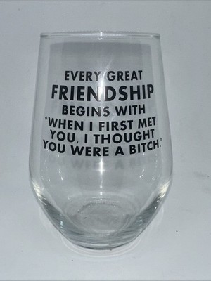 Funny Cute Girly Gift Wine Glass