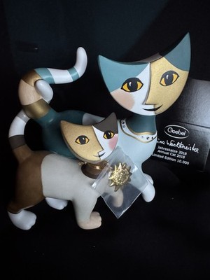 Seltene Goebel Rosina Wachtmeister Jahreskatze 2018  Damiane e Leone  Neu + OVP