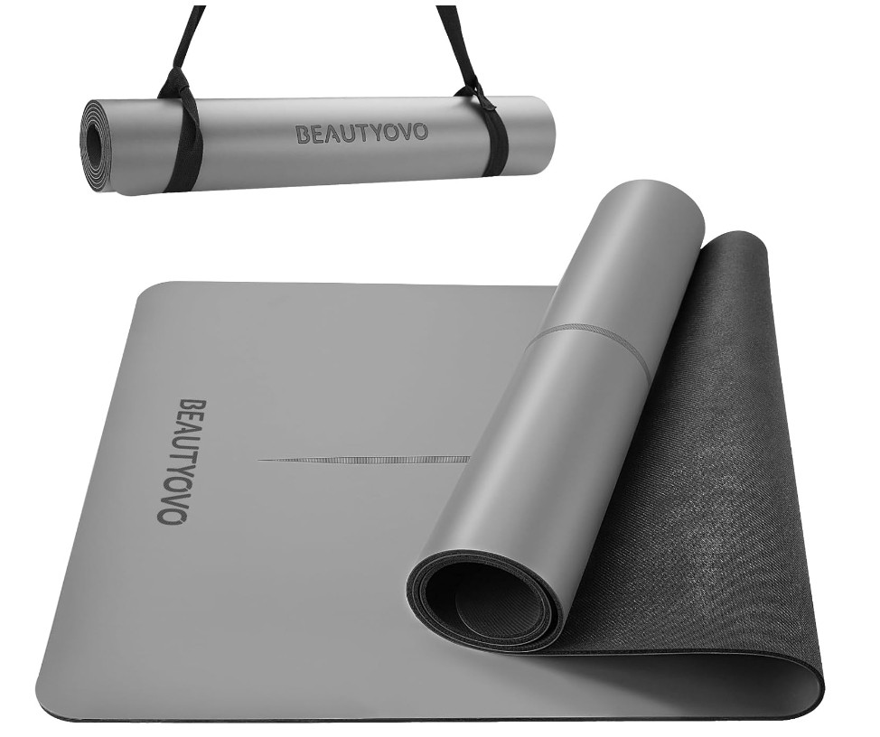 Natural Rubber PU Yoga Mat 5mm - 72"L x 27"W x 0.2"