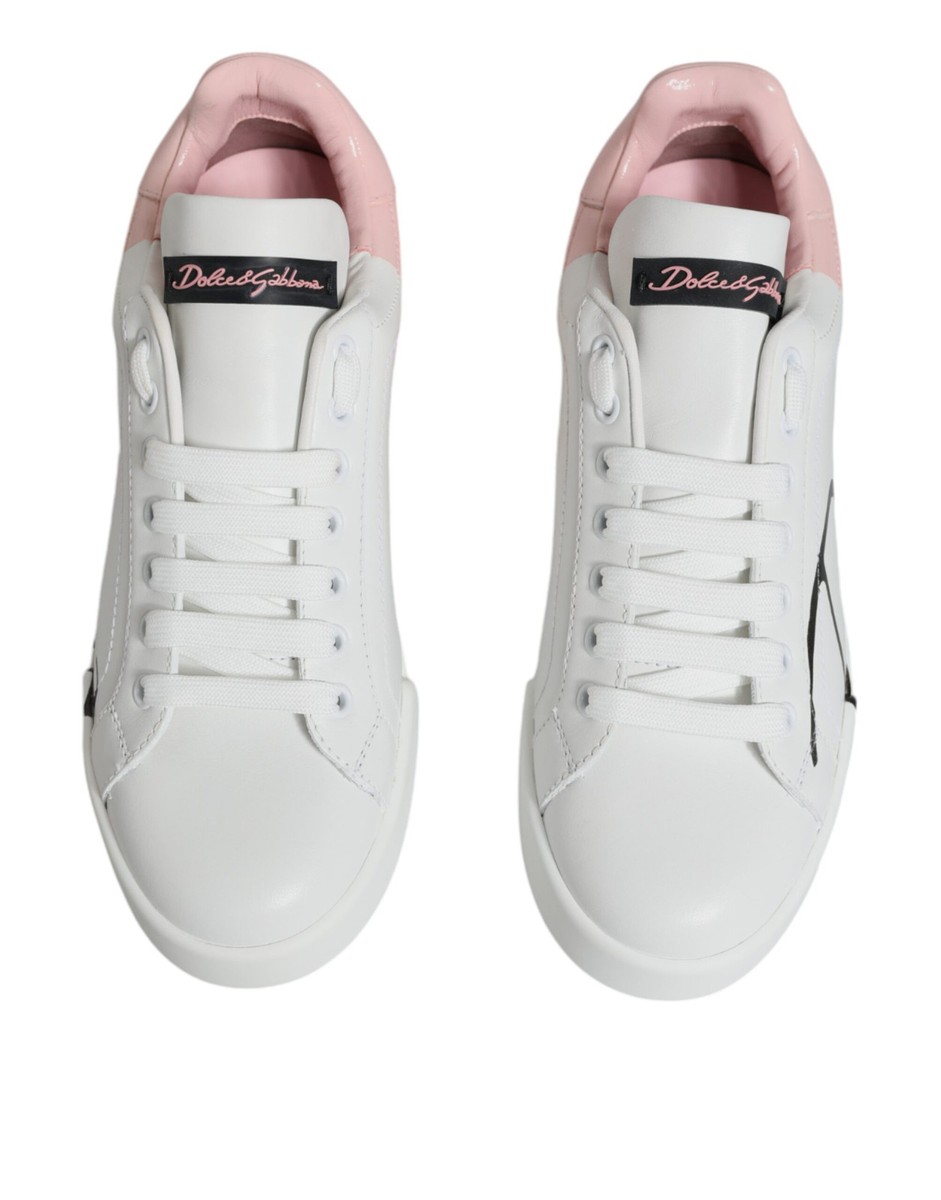 Size 5 - Dolce&Gabbana Dolce & Gabbana Portofino White Pink