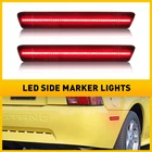 REAR Smoked Red LED Side Marker Parking Lights For 99-04 Ford Mustang 2000/02/01