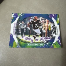 2024 ROOKIES & STARS AMARI COOPER ARTISTRY IN MOTION FOOTBALL CARD BROWNS NFL   