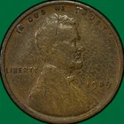 1909-VDB Lincoln Wheat Cent Very Fine VF Coin, Scratch #36937