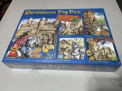 NEW! 1st Edition Carcassonne Big Box Princess Dragon Tower Traders Builders Inns - Image 1 of 4
