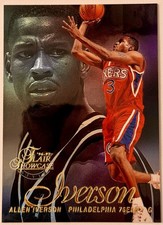 1996-97 Flair Showcase Row 2 #3 Allen Iverson RC Rookie Card - NM-MT. rookie card picture