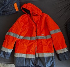 Parka Warnschutz Herren Jacke, Größe L, Orange