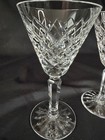 Pair of vintage Waterford Tyrone crystal white wine glasses — photo 3