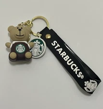 Starbucks Bear Keychain Brown