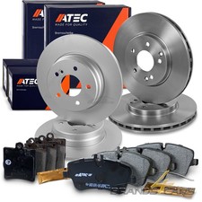ATEC BREMSSCHEIBEN+BREMSBELÄGE KLÖTZE VORN+HI FÜR MERCEDES C-KLASSE W203 S203
