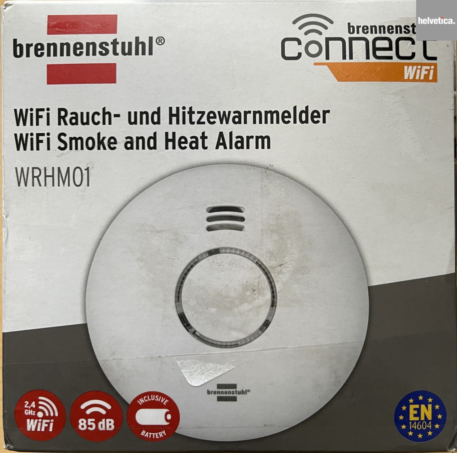 brennenstuhl WiFi Smoke & Heat Alarm Detector WRHM01