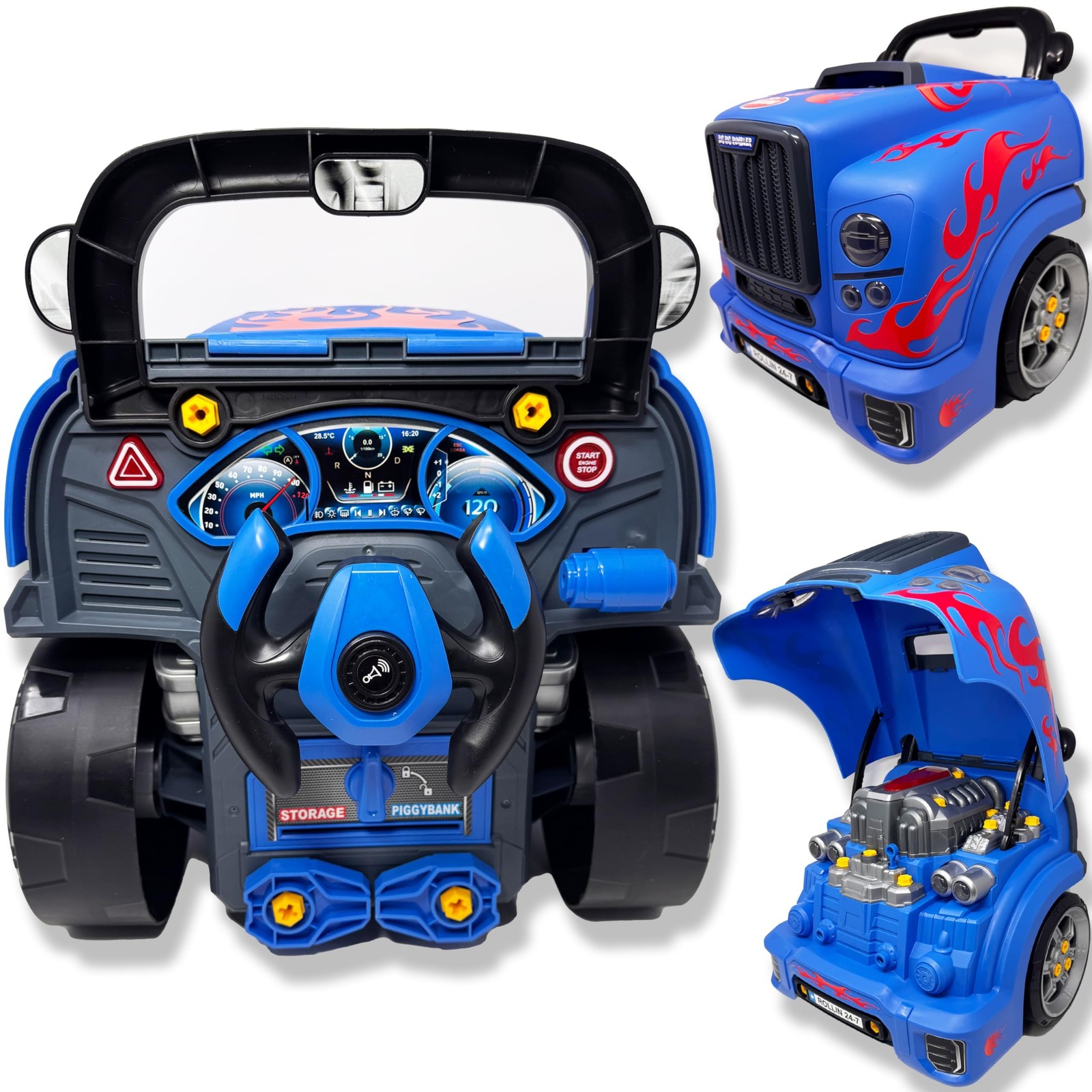 Interactive Large Truck Engine Toy for Kids – Complete