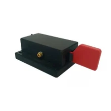 CW Morse Code Keys Lightweight Single Paddle Morse Code Key, Black and Red