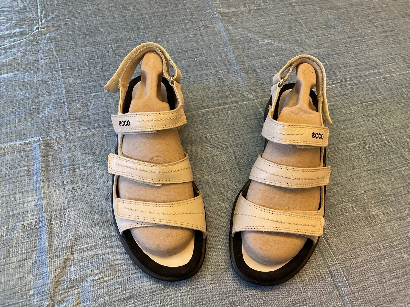 Ecco Sandali Donna Euro 39 US Taglia 8 8 5 Marrone Beige