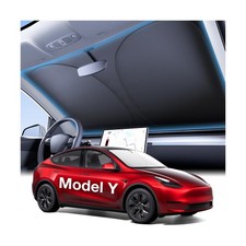 Wigoo Tesla New Model Y Accessories Windshield Sunshade OEM Design, 100 Sun...