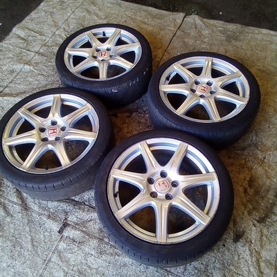 Honda Civic FN2 Type R 2006-11 Satz Enkei 18'' 5x114,3 Alufelgen & Reifen !LESEN