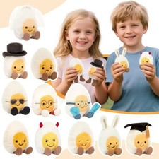 Jellycat Amuseables Boiled Egg Couple Bride Groom Plush Set with Tags & Dust Bag