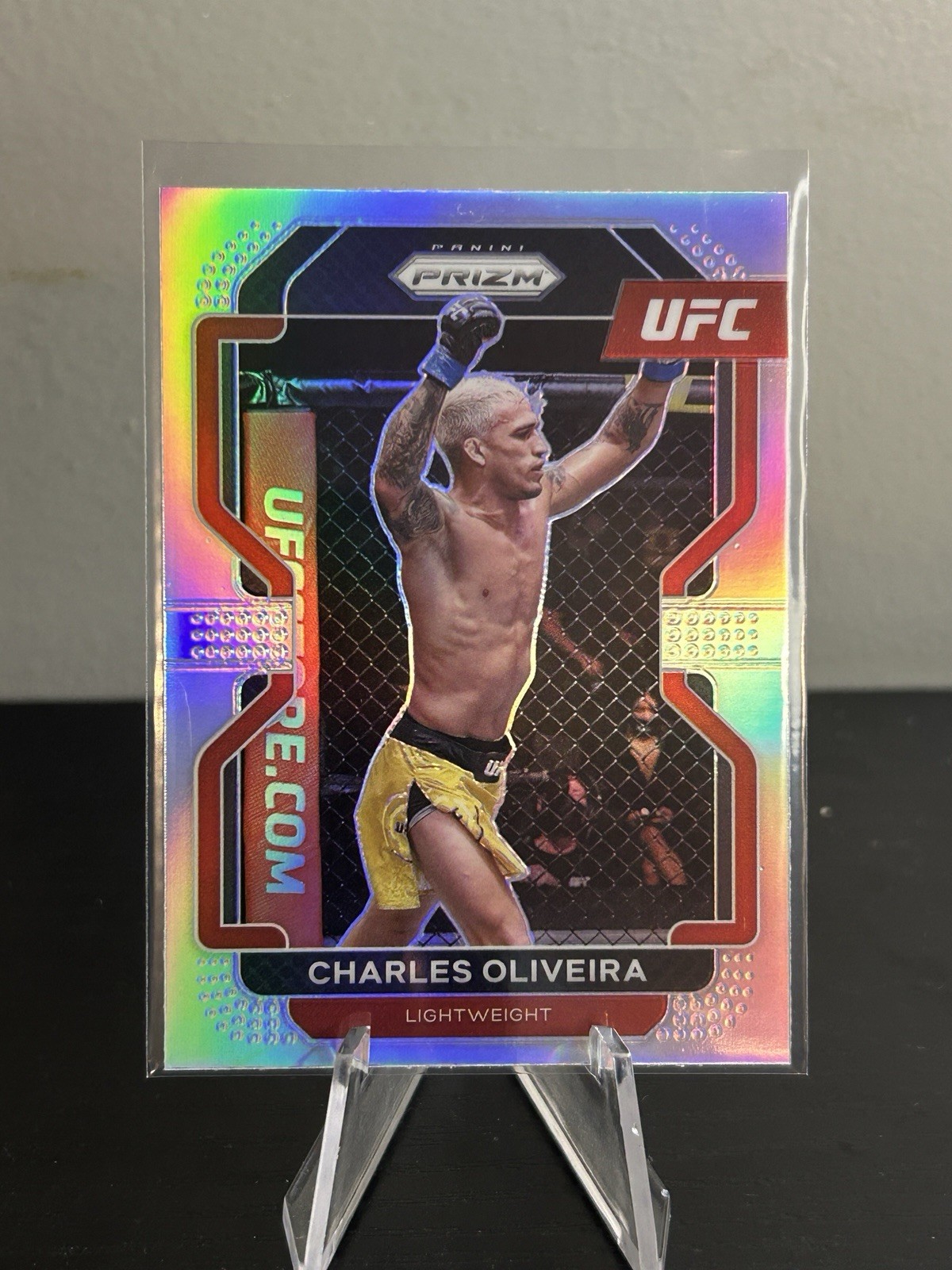 2022 Panini Prizm UFC #189 Charles Oliveira Silver