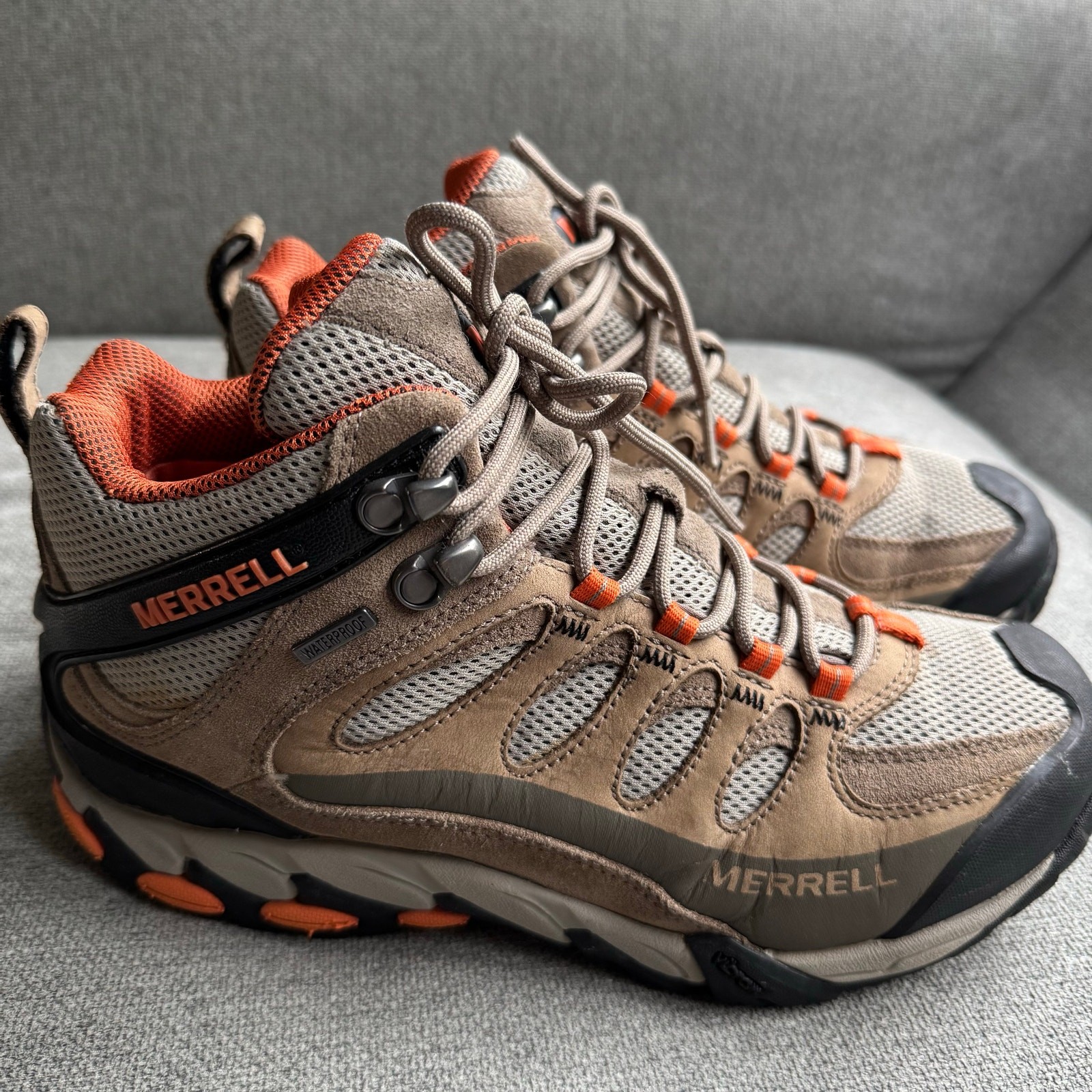 Merrell Moab WP Scarpe da Trail Escursionismo Marrone Scuro Uomo 7 Impermeabili
