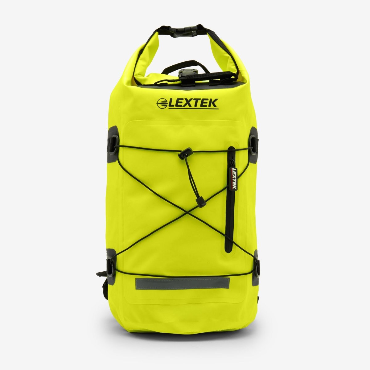 Lextek Waterproof Dry Bag Backpack 30Litre Fluorescent Yellow 30 L Canvas Straps