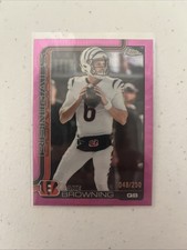2025 Topps Chrome 63 Jake Browning Pink Refractor 250 Bangels