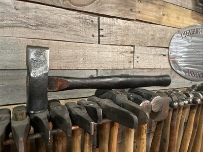 Big O Forge: Slightly Blemished Straight Peen Hammer/ Black Handle / + 2 1/2Lbs