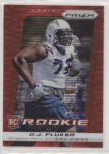 2013 Panini Prizm Rookie Target Red Pulsar Prizm DJ Fluker #285 2u3