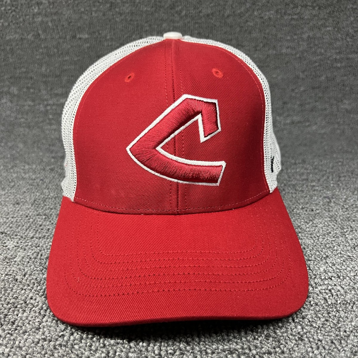 47 Brand Cleveland Indians Trucker Hat Red White American League Adjustable