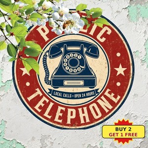 Phone Booth Sign | eBay