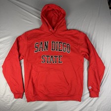 Champion San Diego State Aztecs Red Hoodie Sweatshirt Mens Size Large