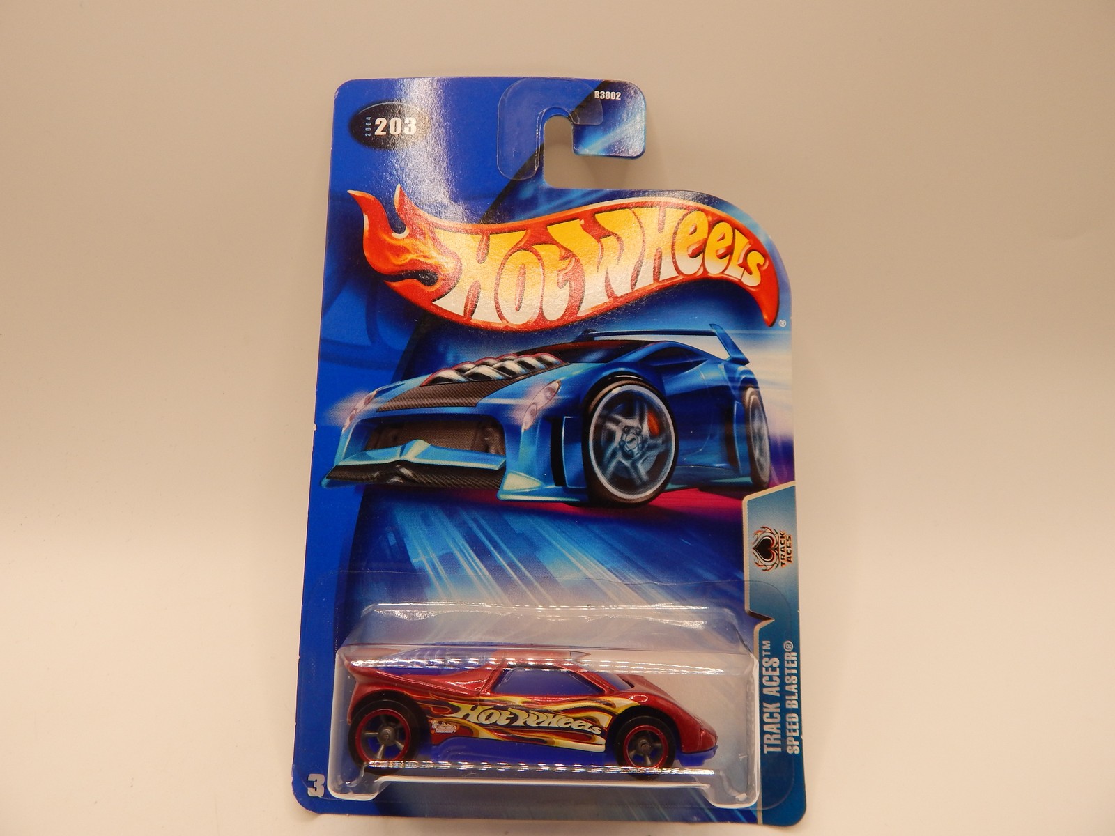 2003 Hot Wheels Red Speed Blaster Track Aces 203