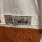 Columbia PFG Men's XL White/Brown Fishing Shirt Button-Up Pockets Logo — photo 3
