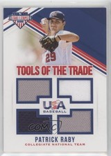 2018 USA Baseball Stars & Stripes Tools of the Trade /299 Patrick Raby #17 l8x
