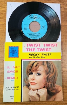 Rocky Twist & His Bips Bips "TWIST TWIST" 60s 7" 4-track EP Dance Craze RnR 1962 - Bild 1 von 4