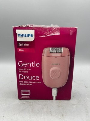 Philips Epilator Series  2000 BRE227/00   Corded Legs & Body Damaged Box