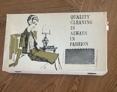 1950s Cleaning Service Box That Reads  Quality Cleaning Is Always In Fashion 