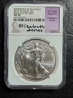 2017 W $1.00 Burnished American Eagle First Day of Issue NGC MS 70 Signed E.Jone