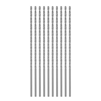 10Sets Extra Long Drill Bits 2mm HSS High Speed Steel Drill Bit 100mm Length