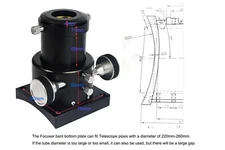 2inch  Crayford Focuser for Reflector Astronomical telescope with 1.25" Adapter