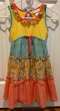 Jona Michelle Girls Size 8 Lace Color Summer Sleeveless Dress Bow in front