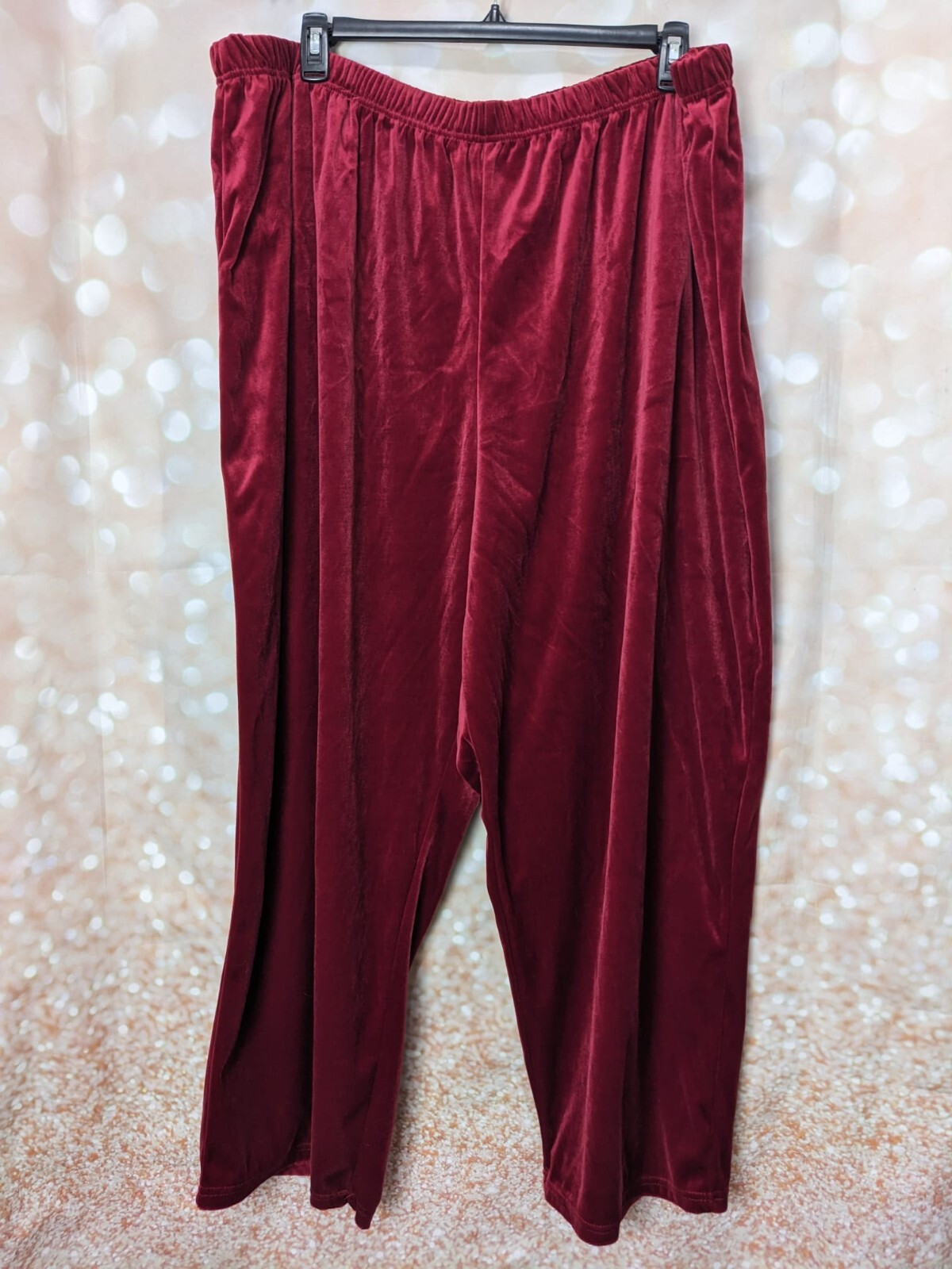 Roamans Women's Solid Red OR Gray Microfiber Velv… - image 5