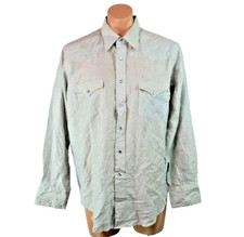 Wrangler X-Long Tails Western Cowboy Striped Shirt Pearl Snap 17 35 Vintage 80s