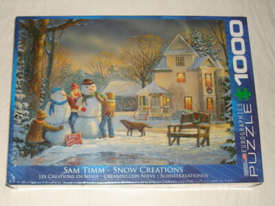 NEW/SEALED SAM TIMM - SNOW CREATIONS 1000 PIECE EUROGRAPHICS PUZZLE