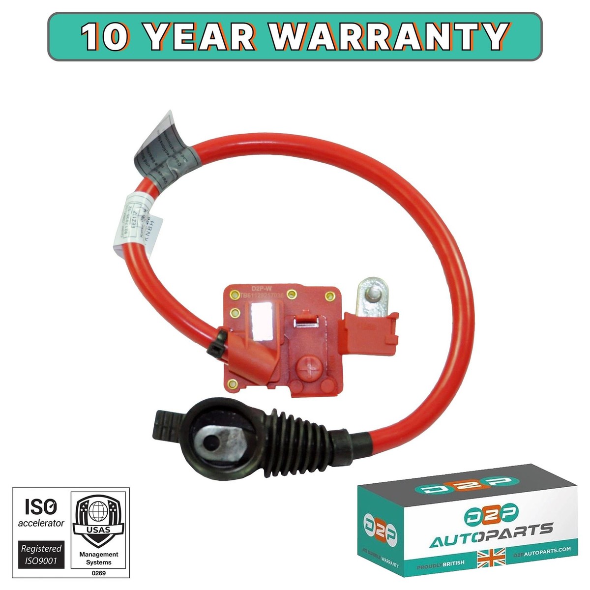 Cavo Positivo Batteria Per BMW Serie 1 F20 F21 E Serie 2 F22 F23 F87 - Ricambio OE 61129253111 - 7